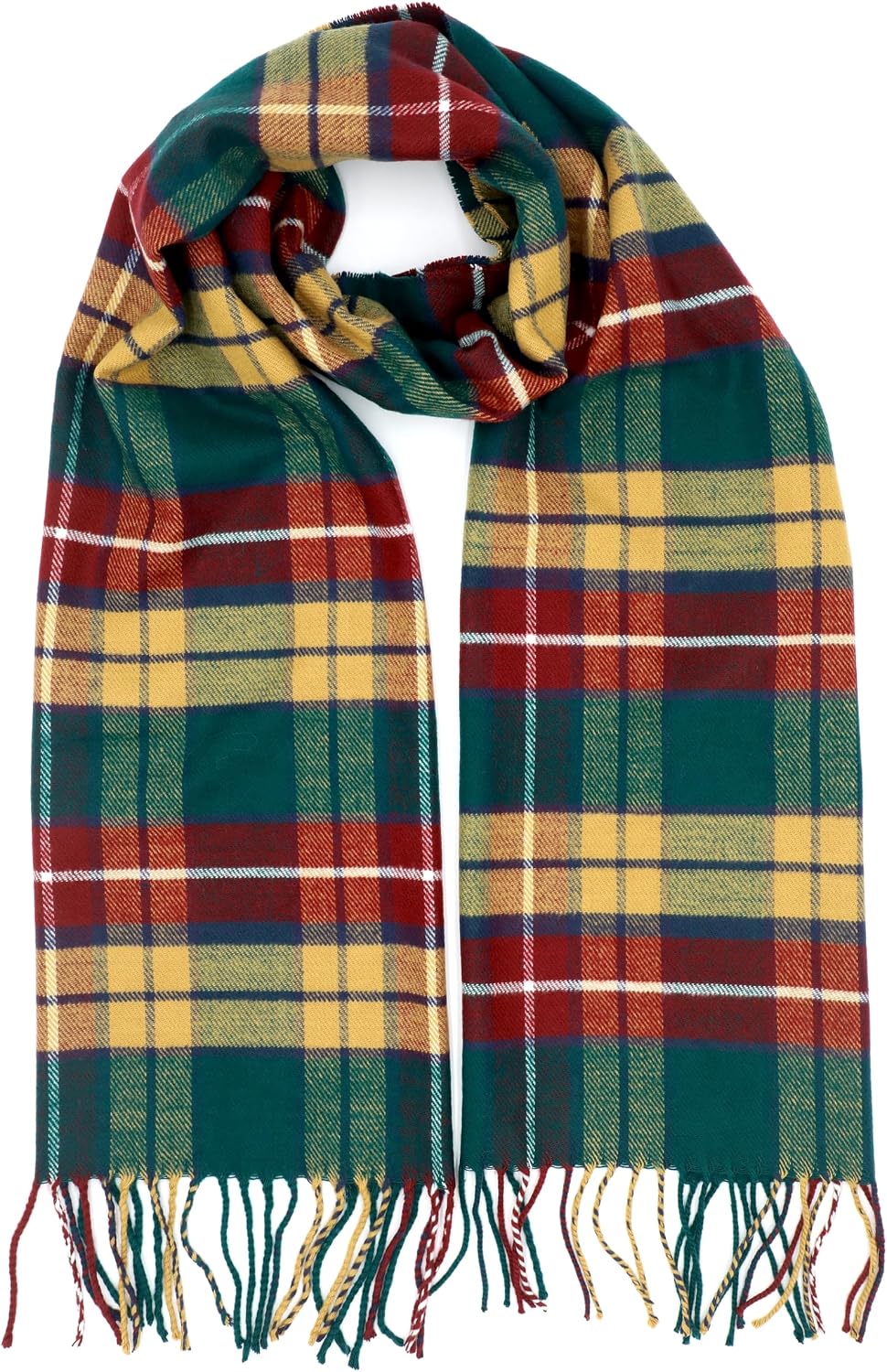 Achillea Scottish Tartan Plaid Scarf, Classic Winter Scarf, Soft
