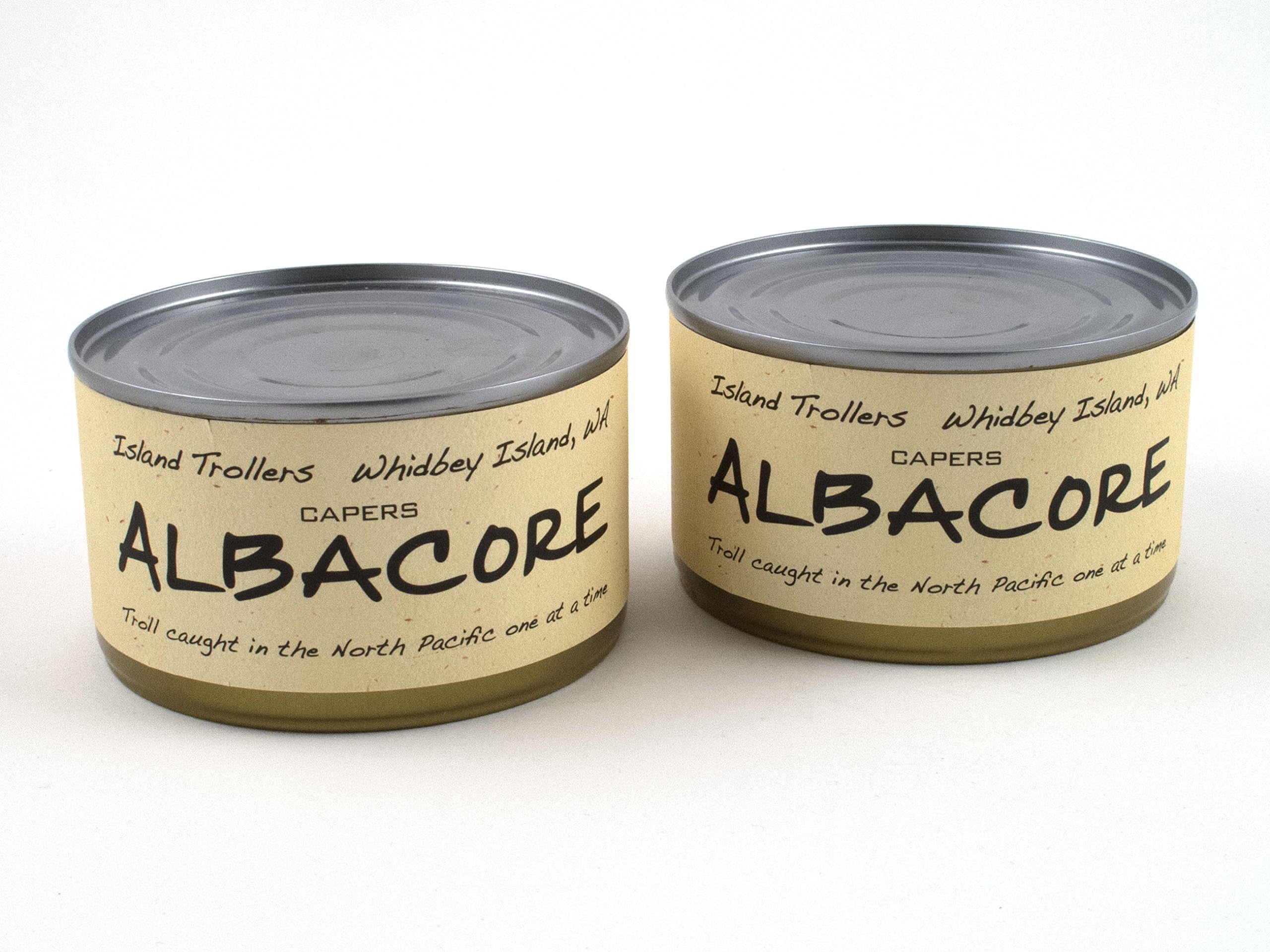 Albacore Tuna Troll Caught Dolphin Safe Sashimi Grade North Pacific Pack of 2 Capers 212 g 7.5 oz each