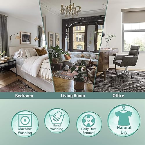 Miniatura 8 de LORDTEX Cortinas opacas texturizadas con aspecto de lino con forro aislante térmico, cortinas de ventana gruesas y pesadas con ojales para