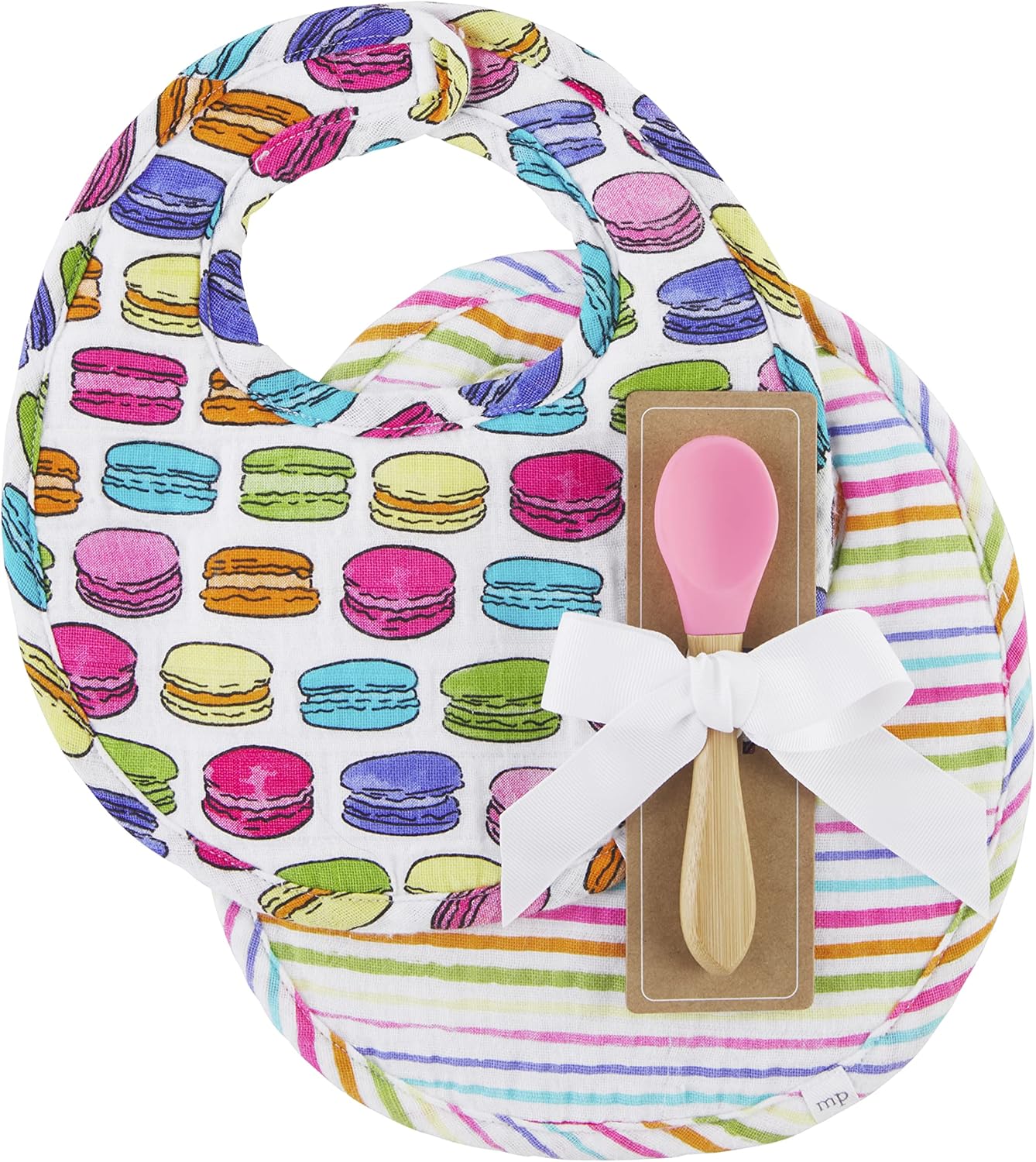 Mud Pie baby-girls Bib & Spoon Set
