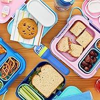 Vista 8 de ZOKU Blue Neat Bento and Shark - Juego de utensilios de bolsillo para niños