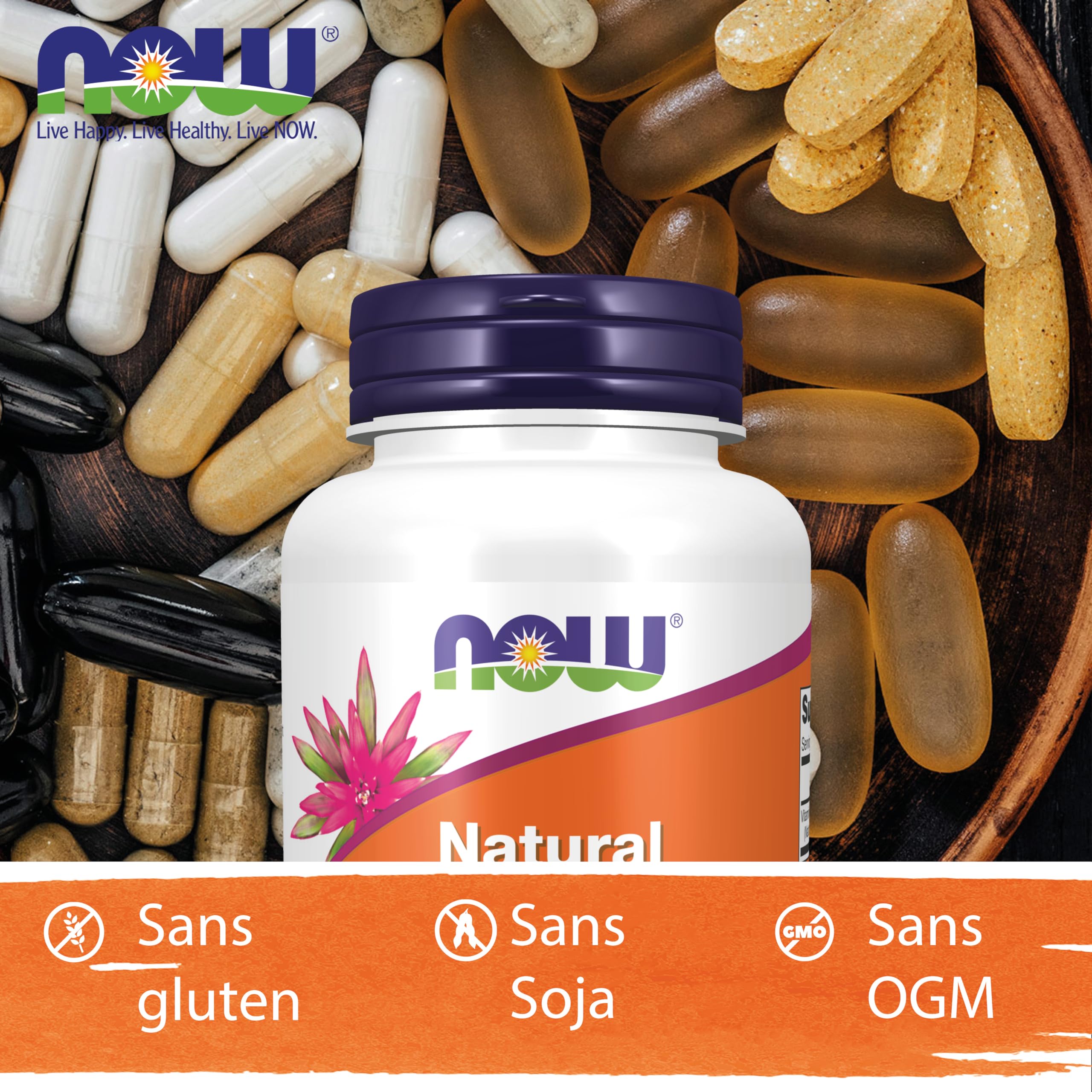 Now Foods, Natural Beta Carotene (Bêta-Carotène Naturel), 25.000IU (7.500mcg), 180 Capsules molles, Provitamine A, Sans Soja, Sans Gluten, Sans OGM