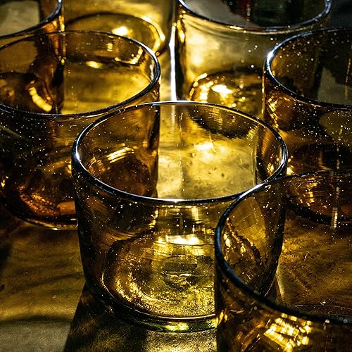 Miniatura 8 de Vela de aceite esencial de ciprés y sándalo y cera de abeja pura en recipiente de vidrio soplado. Bluecorn Beeswax Botanica. Vela perfumada no