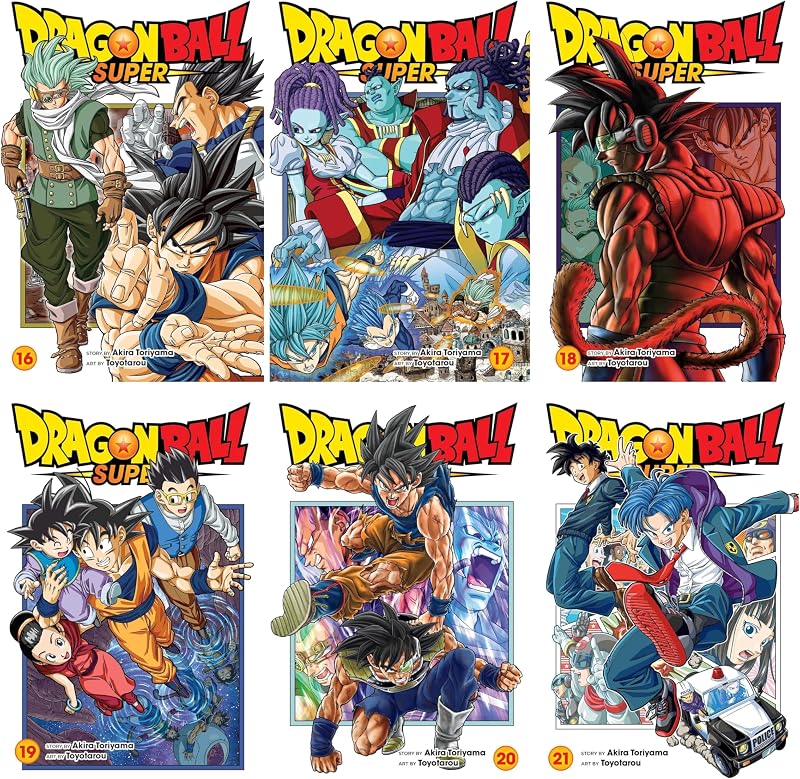 Colección de libros Dragon Ball Super Manga Serie 6 (Vol. #16 - #21)