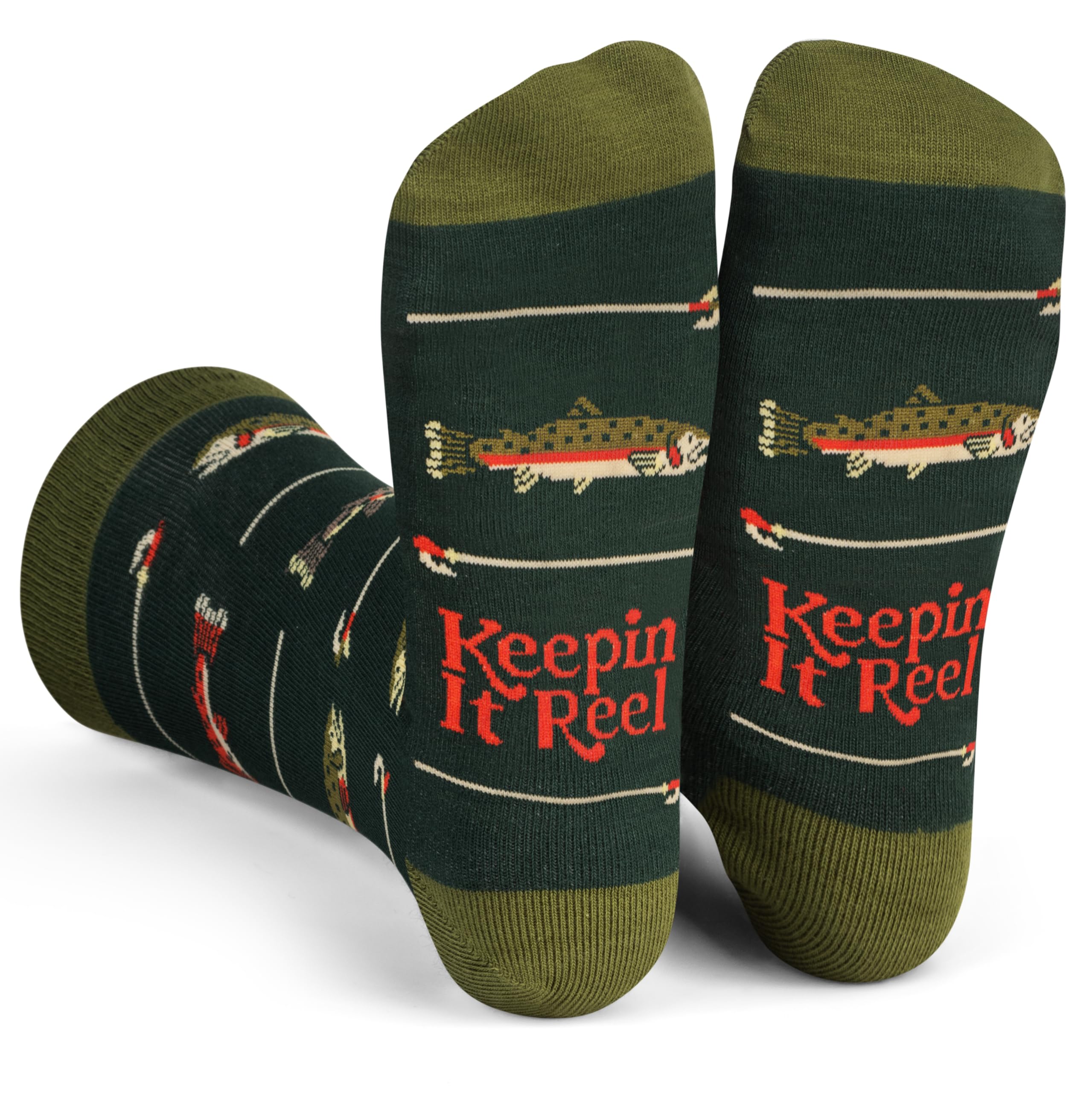 Lavley Fishing & Hunting Socks Funny Gift for Outdoor Hunters & Fishermen | Premium Cotton Blend, Super Soft, Durable, Gift for Outdoor Hunters, Funny Fishing & Hunting Socks