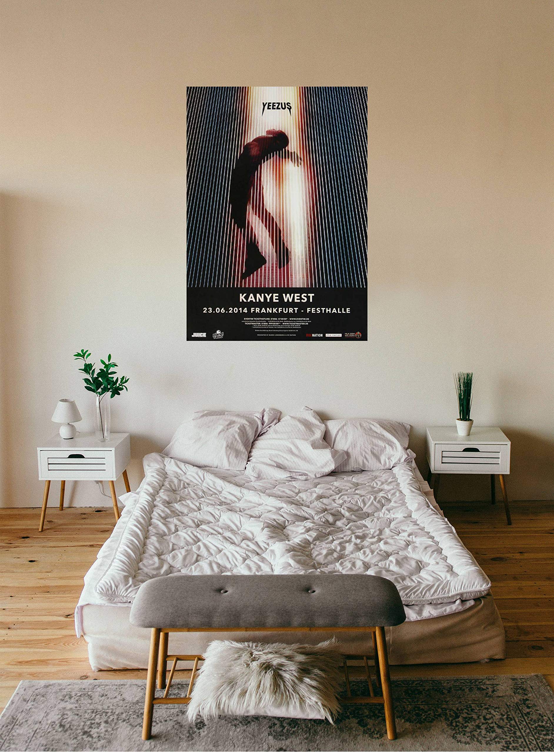 Kanye West - Yeezus, Frankfurt 2014 » Konzertplakat/Premium Poster | Live Konzert Veranstaltung | DIN A1 «