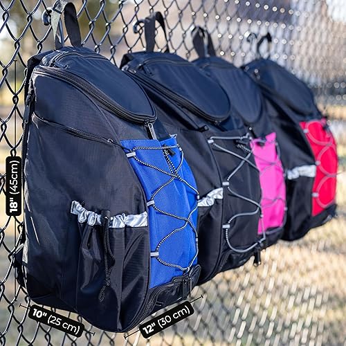 Vista 4 de Athletico Mochila de pickleball de 35L - Bolsas de pickleball para hombres o mujeres, incluye soporte para pelotas de pickleball