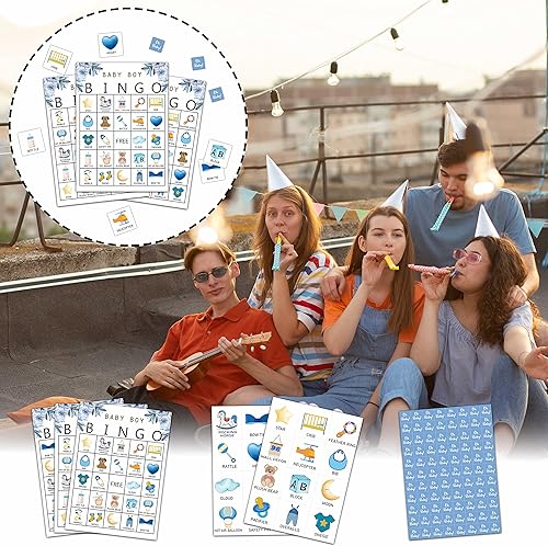 Miniatura 6 de Juegos de bingo para baby shower, juego de fiesta de revelación de género, tarjetas de juego de baby shower, suministros de regalos de decoración de