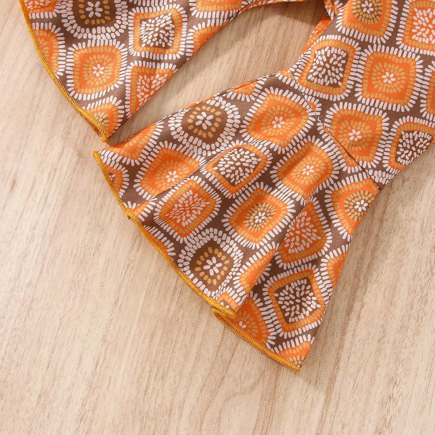 Toddler Baby Girl Boho Outfits Floral Sleeveless Halter Crop Top Bell Bottom Pants Summer Clothes Set - Image 7