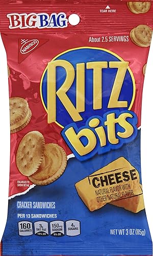 Nabisco Ritz Bits - Sándwich de queso, 3 onzas (paquete de 36)