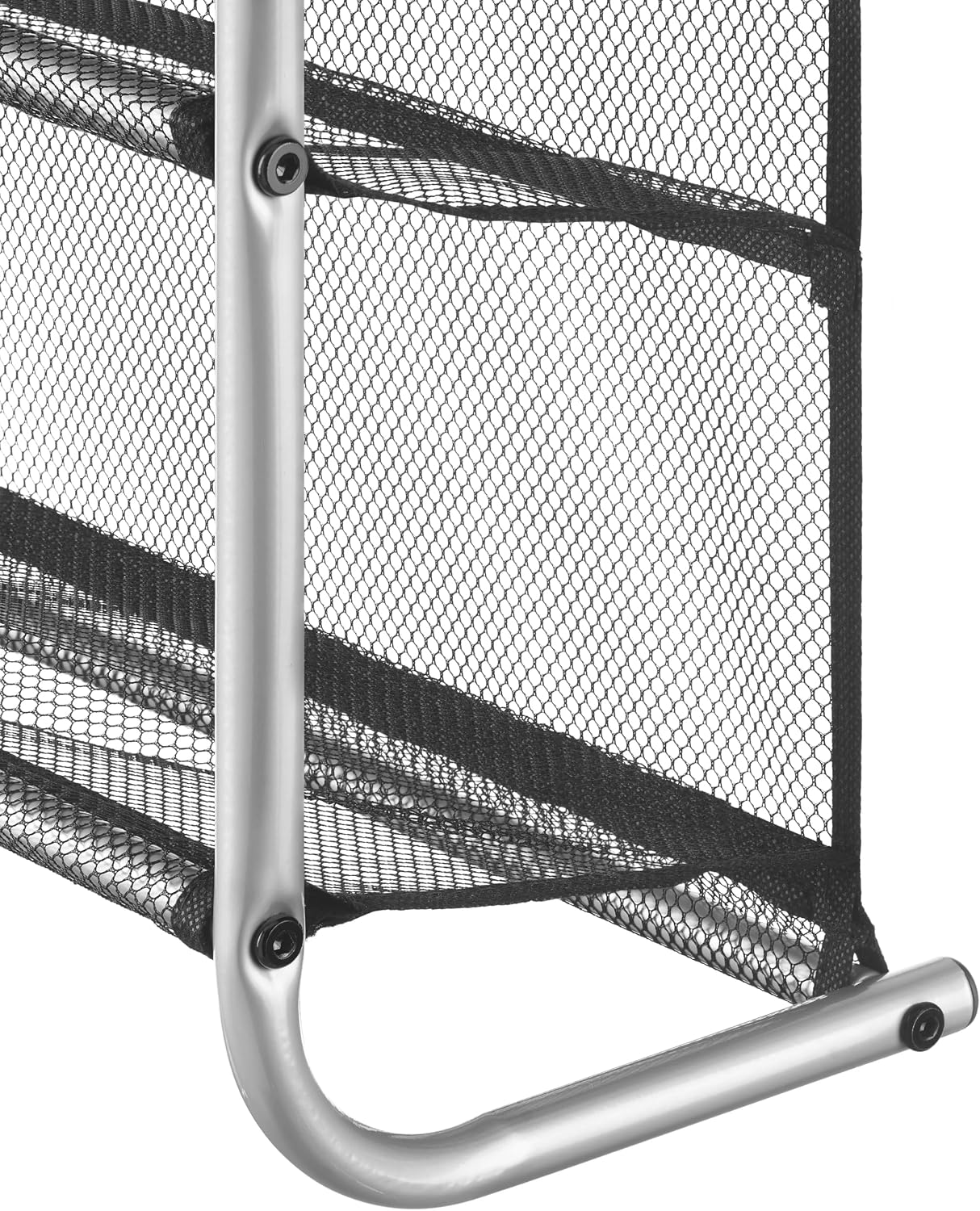 12-Tier Over The Door Shoe Rack for 36 Pairs, Metal, Gray