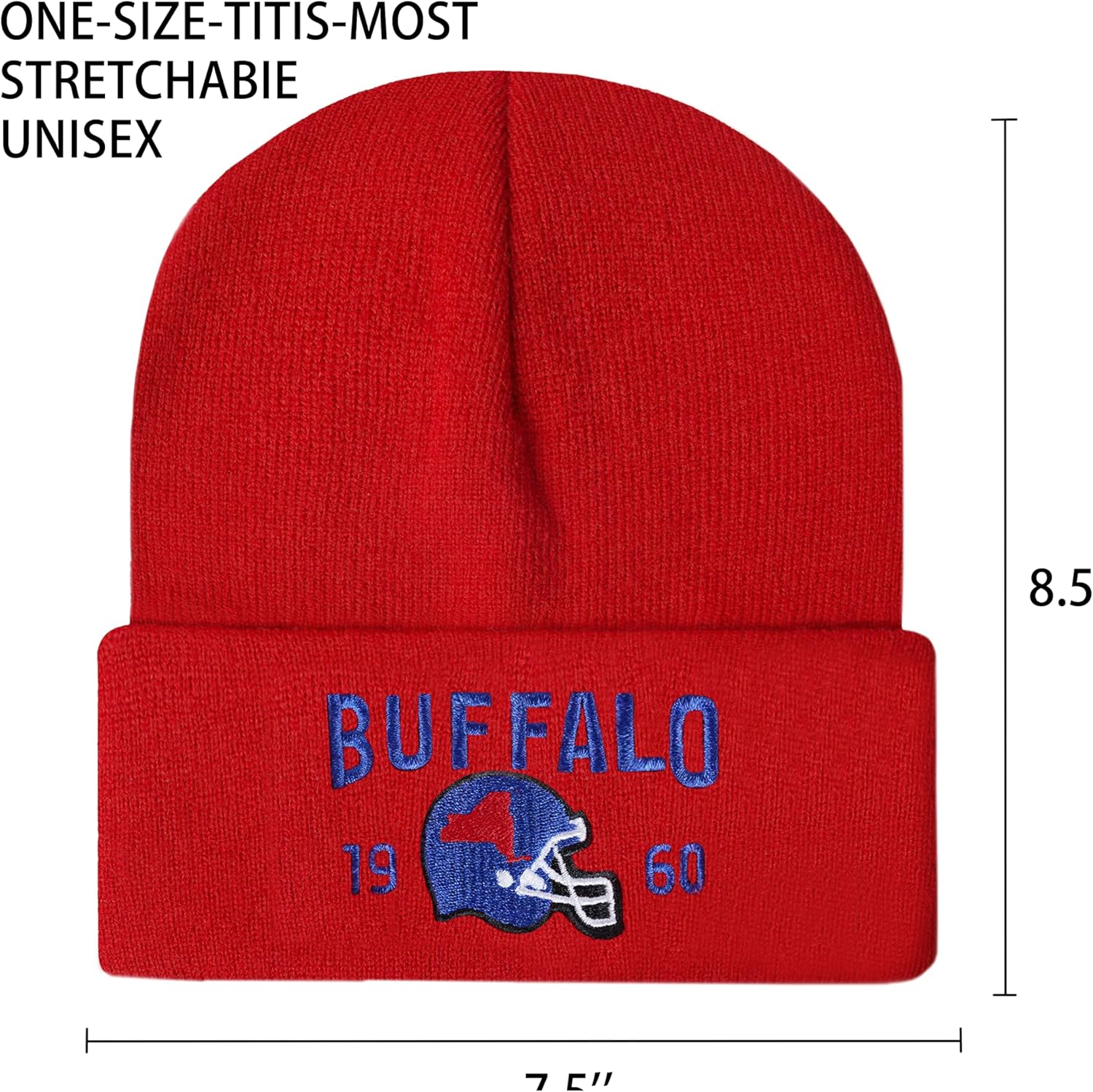 Beanie for Men Women Vintage Embroidered City Hats Apparel Gifts Classic Sport Beanie - Image 4