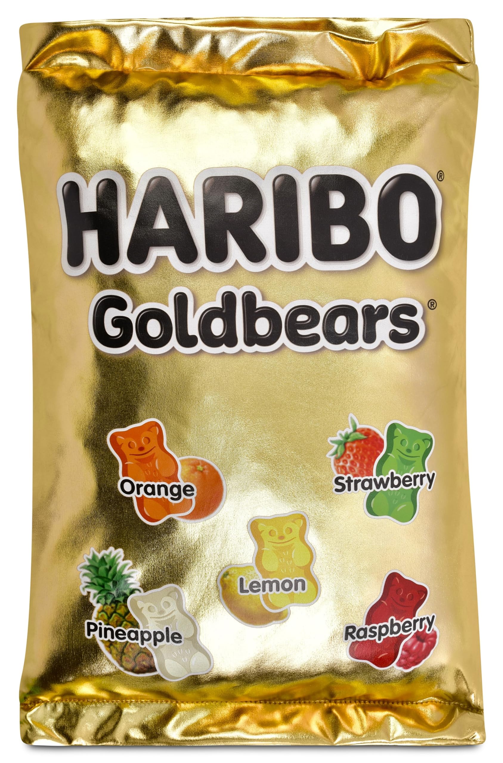 iscream Haribo Goldbears Gummibärchen Paket 43,2 x 29,2 cm Kissen-Set mit Mini-Süßigkeitenkissen
