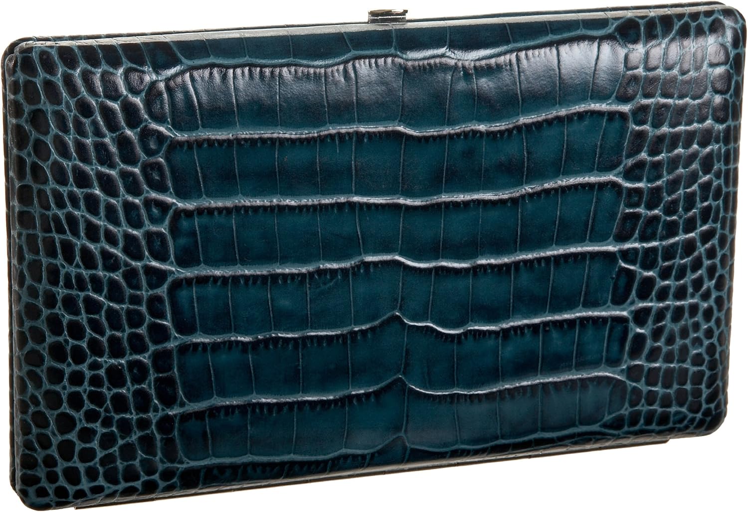 Abas Full Frame Clutch Wallet, verde azulado (Teal Croc), Talla unica