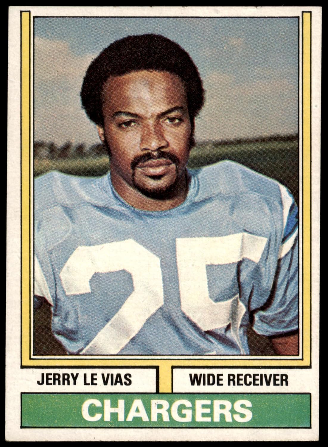 1974 Topps #457 Jerry LeVias San Diego Chargers (Football Card) EX/MT Chargers