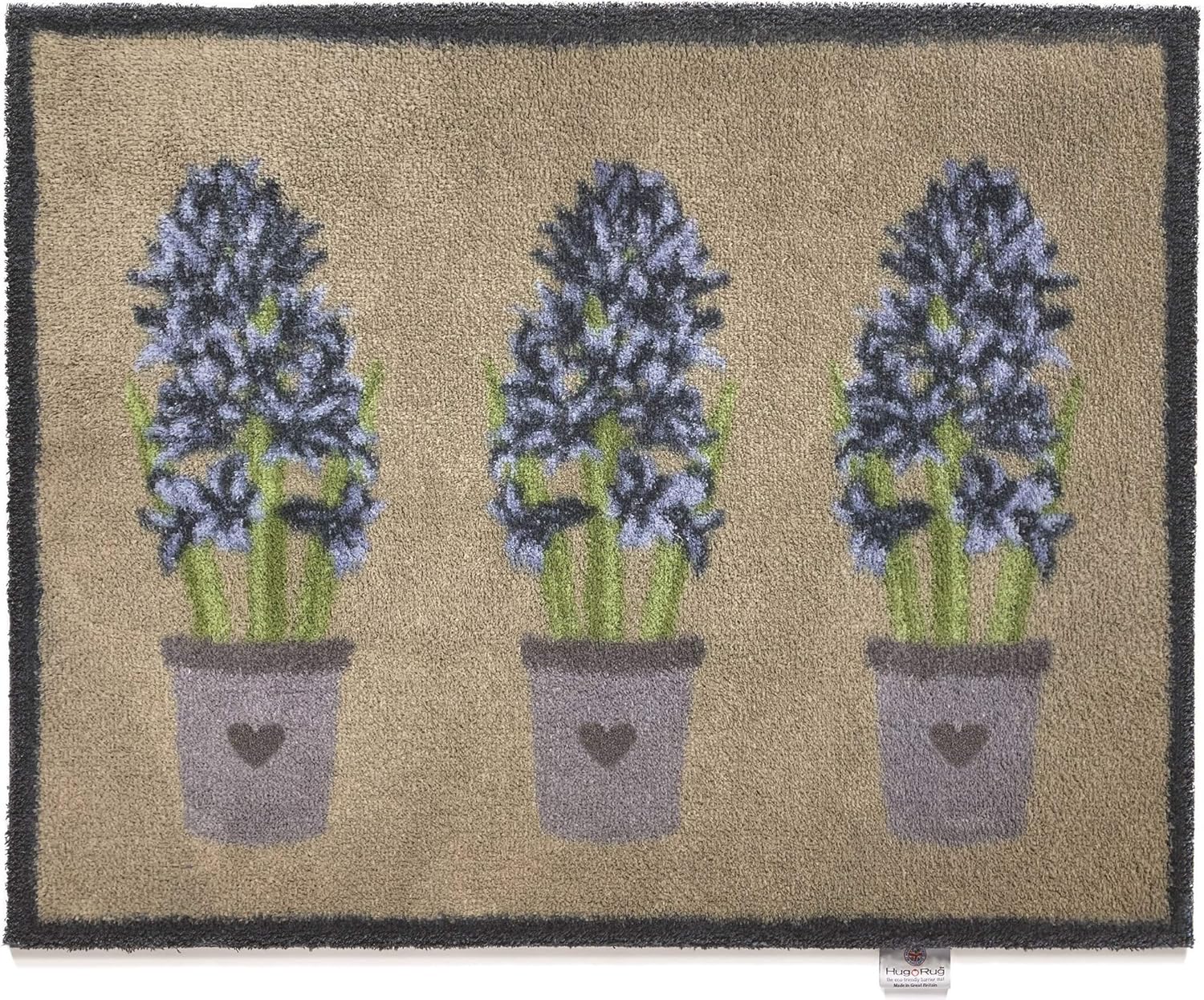 Hug Rug EcoGenics Friendly Barrier Mat Door Mat, Hyacint 1, 85x65cm
