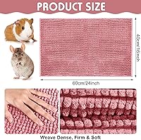 Vista 2 de Amylove 4 piezas de forro para jaula de conejillo de indias, ropa de cama para cobayas, alfombrilla para puerta de perro para patas de mascotas