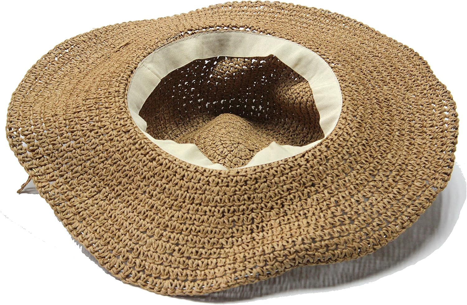 Women Fashion Summer Straw hat Sun hat Folding Travel Beach Cap - Image 4