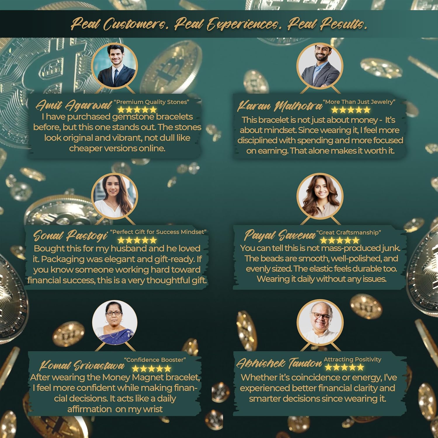 DHANA Certified Scientific Money Magnet Bracelet – Original 7 Chakra Navagraha Stone for Men & Women | Wealth, Prosperity & Abundance Gemstone with Activation Card & Authenticity Certificate - Image 2