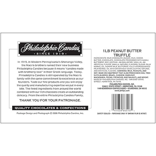 Miniatura 2 de Philadelphia Candies Trufas de mantequilla de maní con chocolate con leche, peso neto de 1 libra
