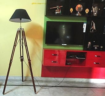 Floor Lamp with Black Shade, Floor Lamp with Stand, Floor Lamp, Room Decoration, Decorative Wall Lamp