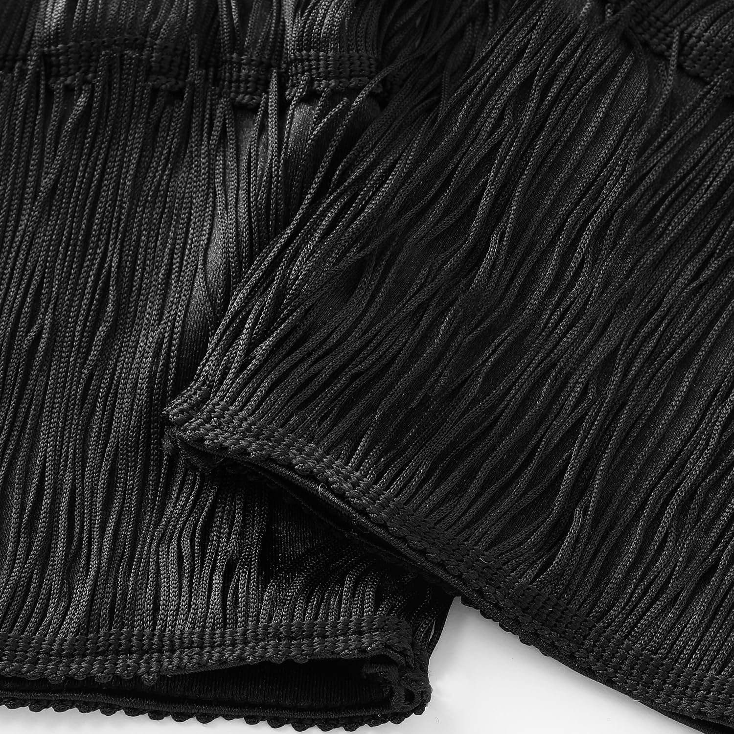 BABEYOND Long Opera Party Gloves - Vintage Satin Fringe Elbow Length Gloves 1920s Accessories for Women