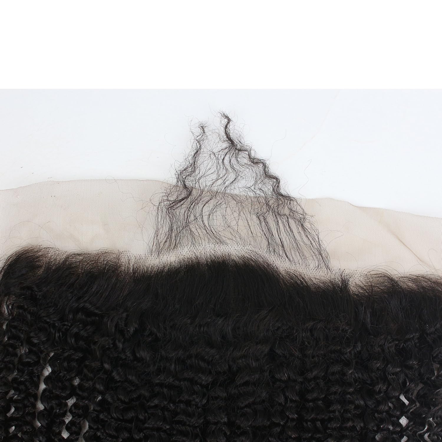 Dreambeauty 13×4" Lace Frontal Closure Kinky Curly Full Lace Front Closure Free Part Unprocessed Brazilian Virgin Human Hair Extension Ear to Ear Lace Closures Natural Color (14 inch)