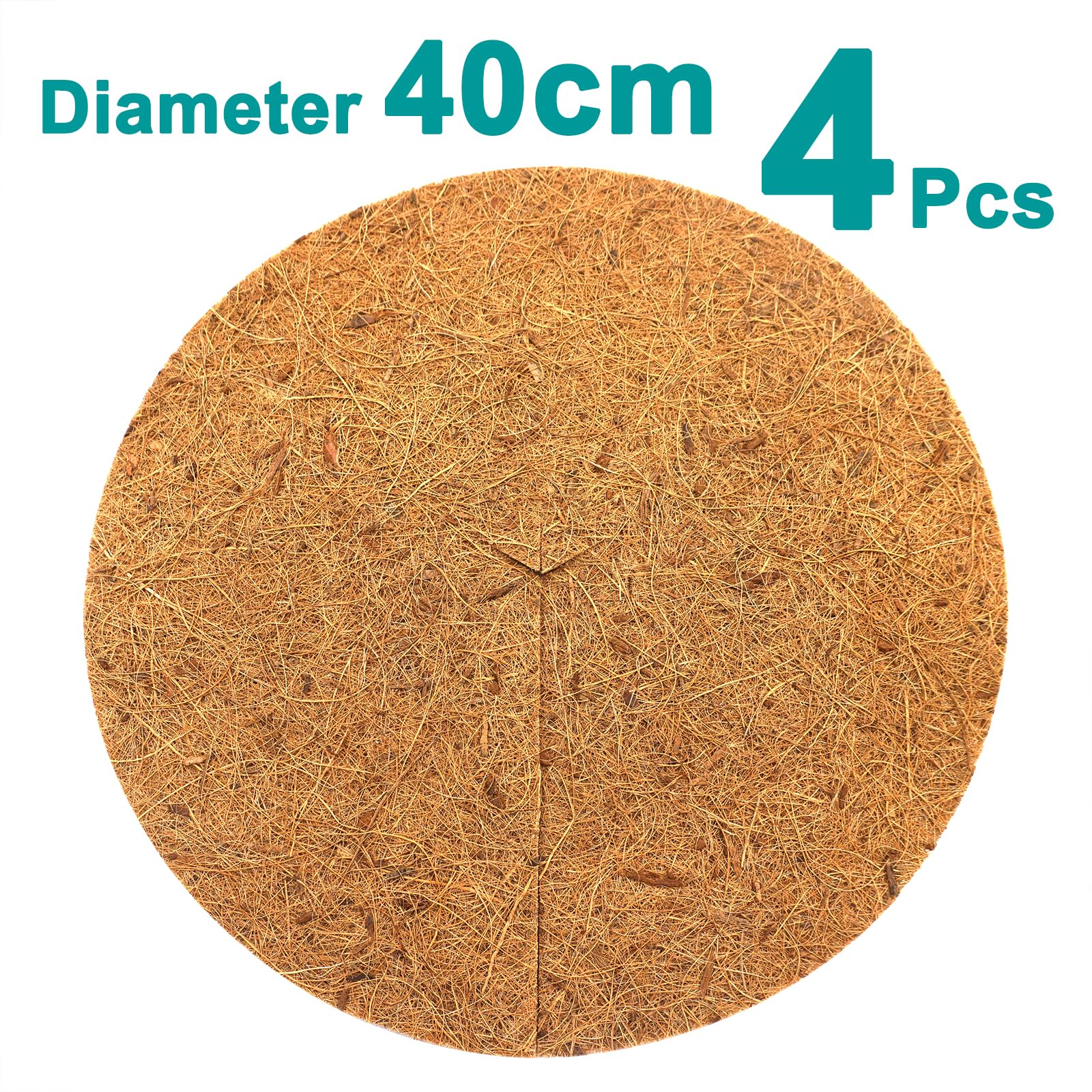 Akuoly Coconut Fiber Discs for Plant Frost Cold Protection in Winter 40cm Large Diameter Plant Protection Cover Coconut Fiber Mats - Image 2