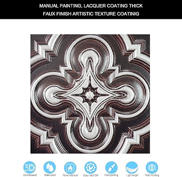 Artistic Ceiling Tiles, Vintage wall Panels, for Flower Boutique PL36 10tiles/lot (Traditional Silver)