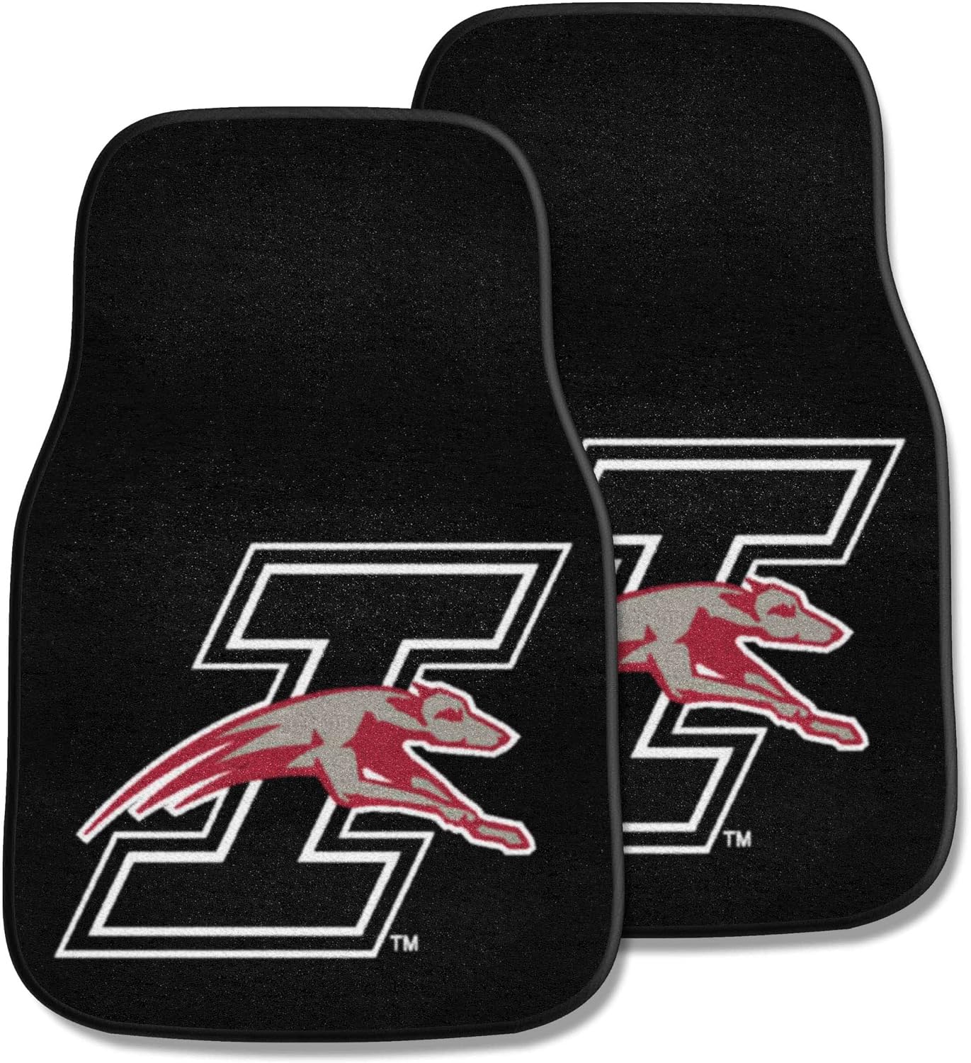 FANMATS NCAA Unisex-Adult Front Carpet Car Mat Set - 2 Pieces