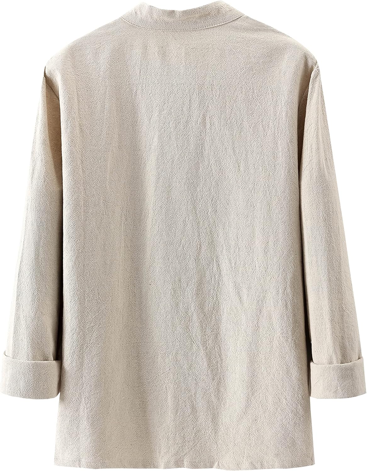 Kedera Women's Linen Shirts Retro Mandarin Collar Chinese Frog Button Tops Blouse - Image 2