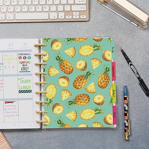 Miniatura 7 de Avery Divisores de planificador para Happy Planner planificadores de 9 discos de tamaño clásico, juego de 4 pestañas, diseño de frutas y acuarela, 1