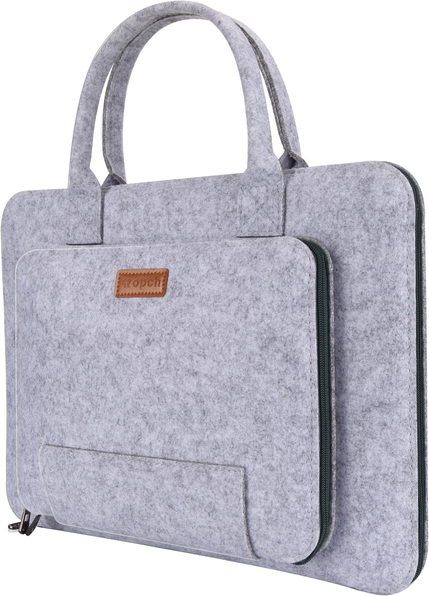 Felt Laptop Sleeve with Handle, Portable Laptop Bag Notebook Computer Case Carrying Bag Pouch Handbag