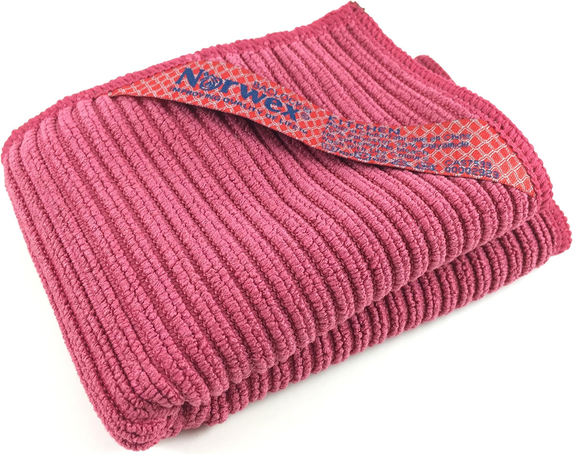 NorwexKitchen Cloth - Microfiber Antibacterial - Pomegranate[Amazon-developed Certification] Compact by Design