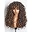 GORGIUS Veralux Blend Shaggy Haircuts Natural Highlight Curly Wigs with Bangs Crafted with Style-Archive Technology: Premium Fiber & Remy Human Hair Blended, Realistic Look with True Scalp