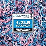 MagicWater Crinkle Cut Paper for Gift Baskets - 1/2 LB - Baby Blend - Perfect for Shredded Paper Filler, Basket Filler, Gift Boxes, Bridesmaid Gifts, Christmas Stuffers - Ideal for All Occasions