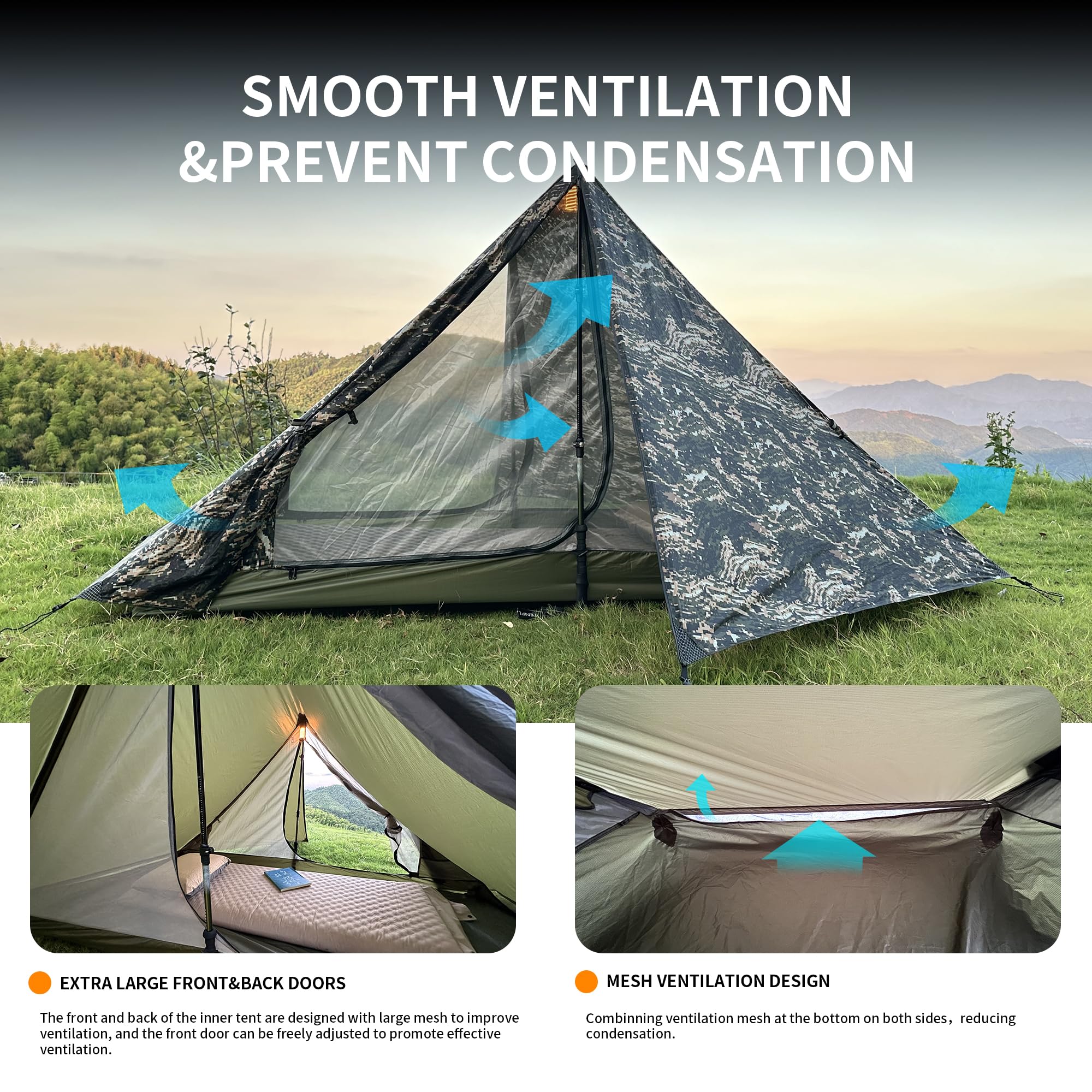 Amazon.com : TENPLAY Ultralight Backpacking Tent,2Person,Hiking