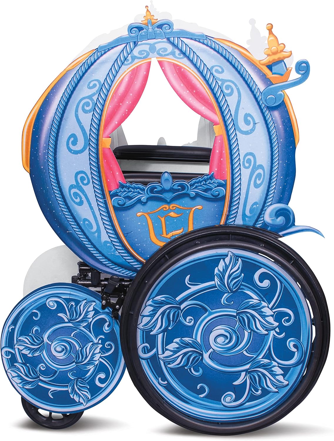 Disney Princess Carriage Adaptive Wheelchair Cover for Kids, Official