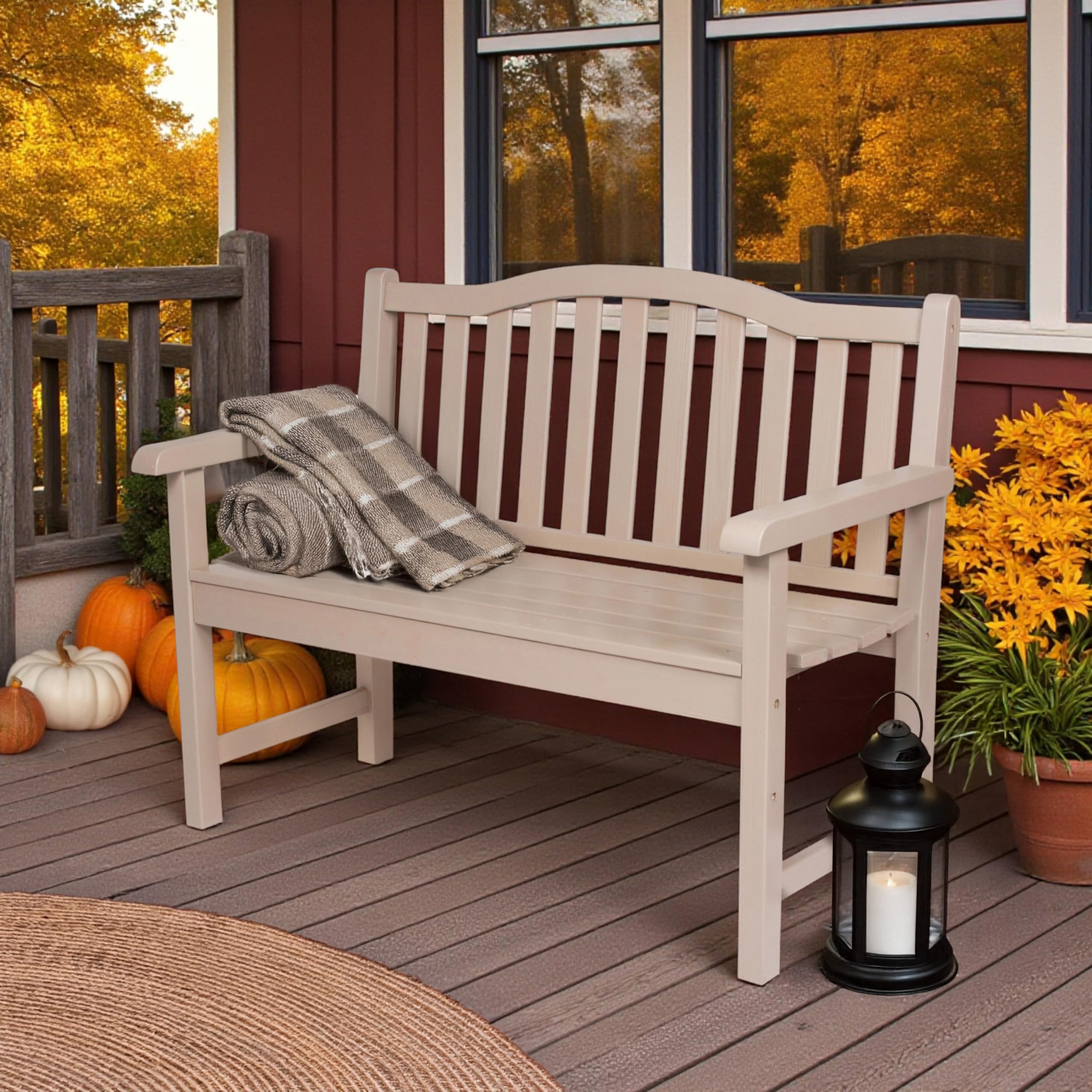 アメリカ製　アウトドアベンチ ネイビー コット　byer　usa Amazon.com : Shine Company Belfort Outdoor Solid Wood Patio Garden