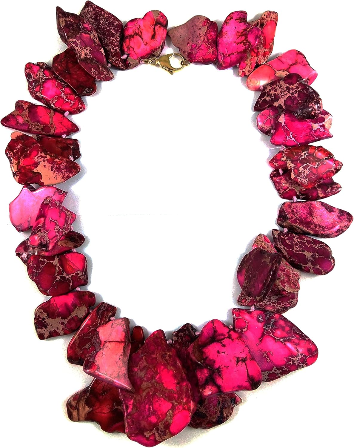 Mimosa Pink Jasper Statement Necklace