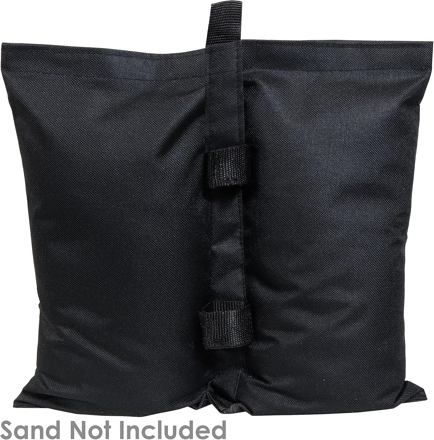 Set of 4 Black Polyester Canopy Sandbag Weights