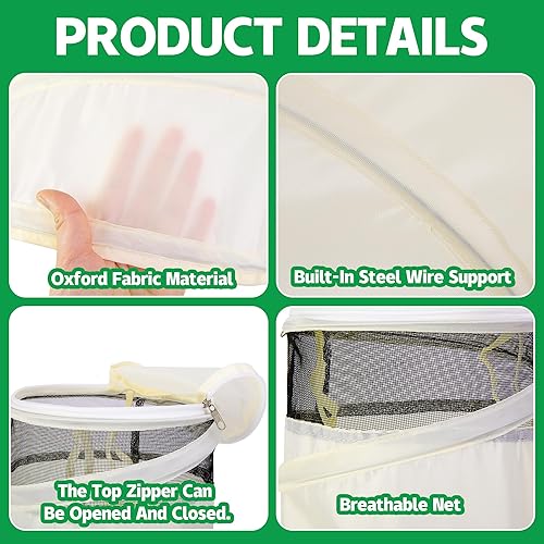 Miniatura 3 de 3 conos de rosas emergentes para protección de invierno, 20 x 13 x 9 pulgadas, cubierta protectora de collares de rosas de invierno, protección