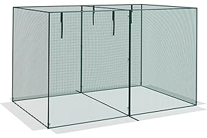 Outsunny 10' x 6.5' Screen Cage: Shield Your Crops from Garden Intruders