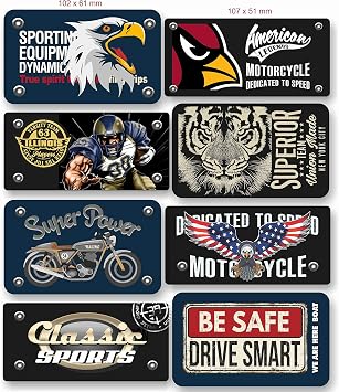8 Silkscreen-Printed Basic Patches for Ironing -Ref. 558-U8