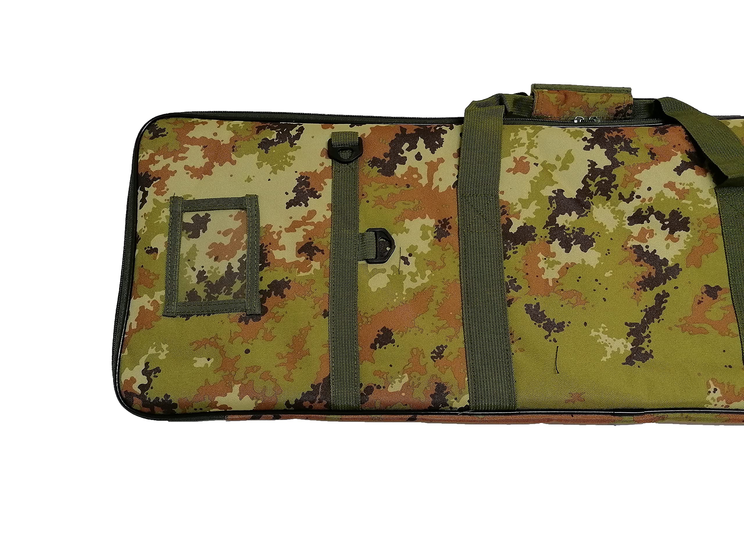 Borsa Porta Fucile Carabina Sacca Custodia Vegetato Italiano Vegetata Softair Soft Air con Tasche Imbottitura 88 cm Capiente Grande e Bersagli