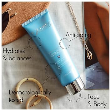 Premier Dead Sea Moisture Cream for Face & Body Lightweight Hydrating Moisturizer with Aloe Vera, 4.4 fl oz