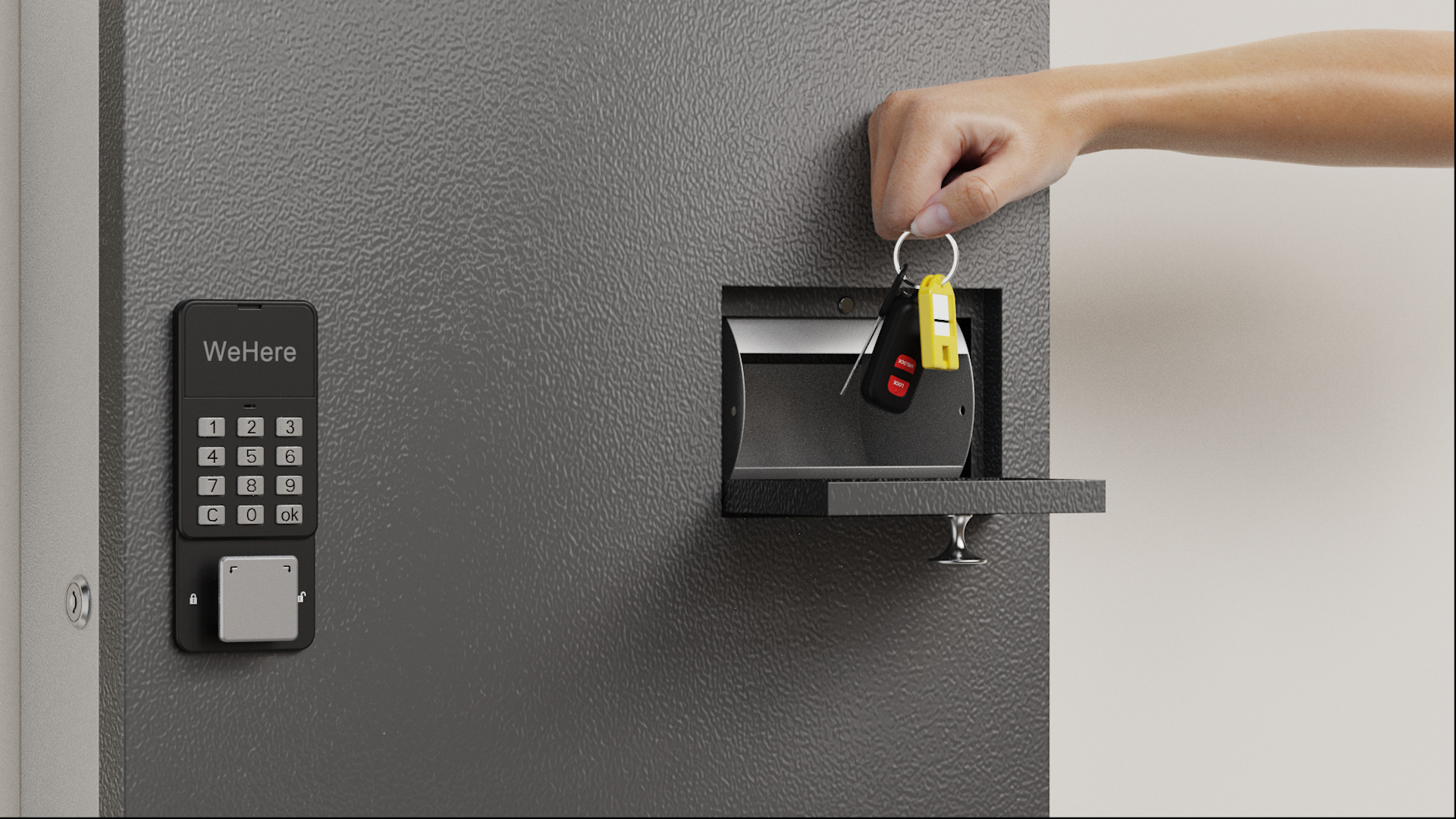Amazon.com: WeHere 56 Keys Lock Box, Key Management Cabinet Key