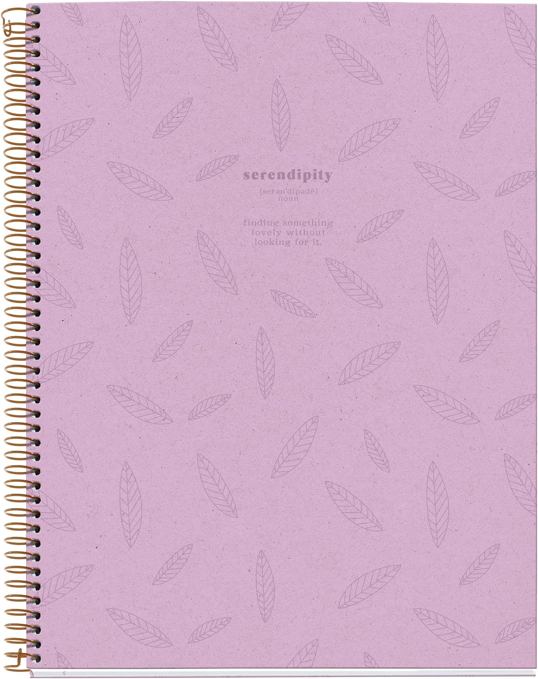 MiquelriusNotebook A4 (210 x 297 mm), 5 mm grid, 120 sheets of 70 g/m², Cardboard cover, 4 coloured stripes, Copper spiral, Feeling Mallorca collection, LavenderThe Forest Stewardship Council