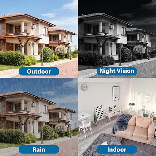 Miniatura 2 de R-Tech Cámara de cúpula de torreta analógica AHDCVITVIexterior e interior 4 en 1 (paquete de 4 2MP)