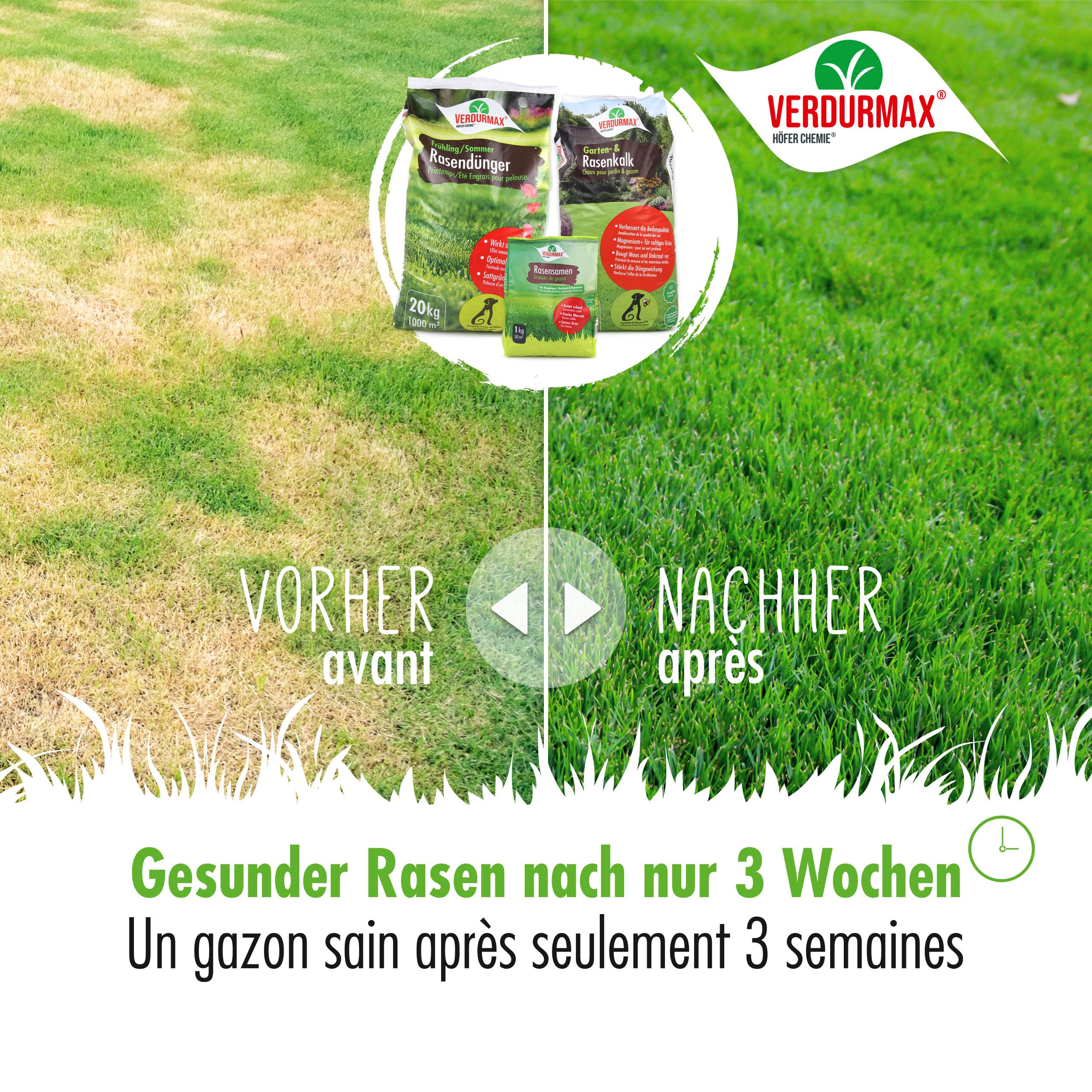 Verdurmax 2 x 5 kg Rasensamen - Hochwertige Mischung für 400m² dichten | strapazierfähigen & schnellkeimenden Sport- und Spielrasen - Trockenresistent & Ideal für Neuanlage, Nachsaat & Reparatur
